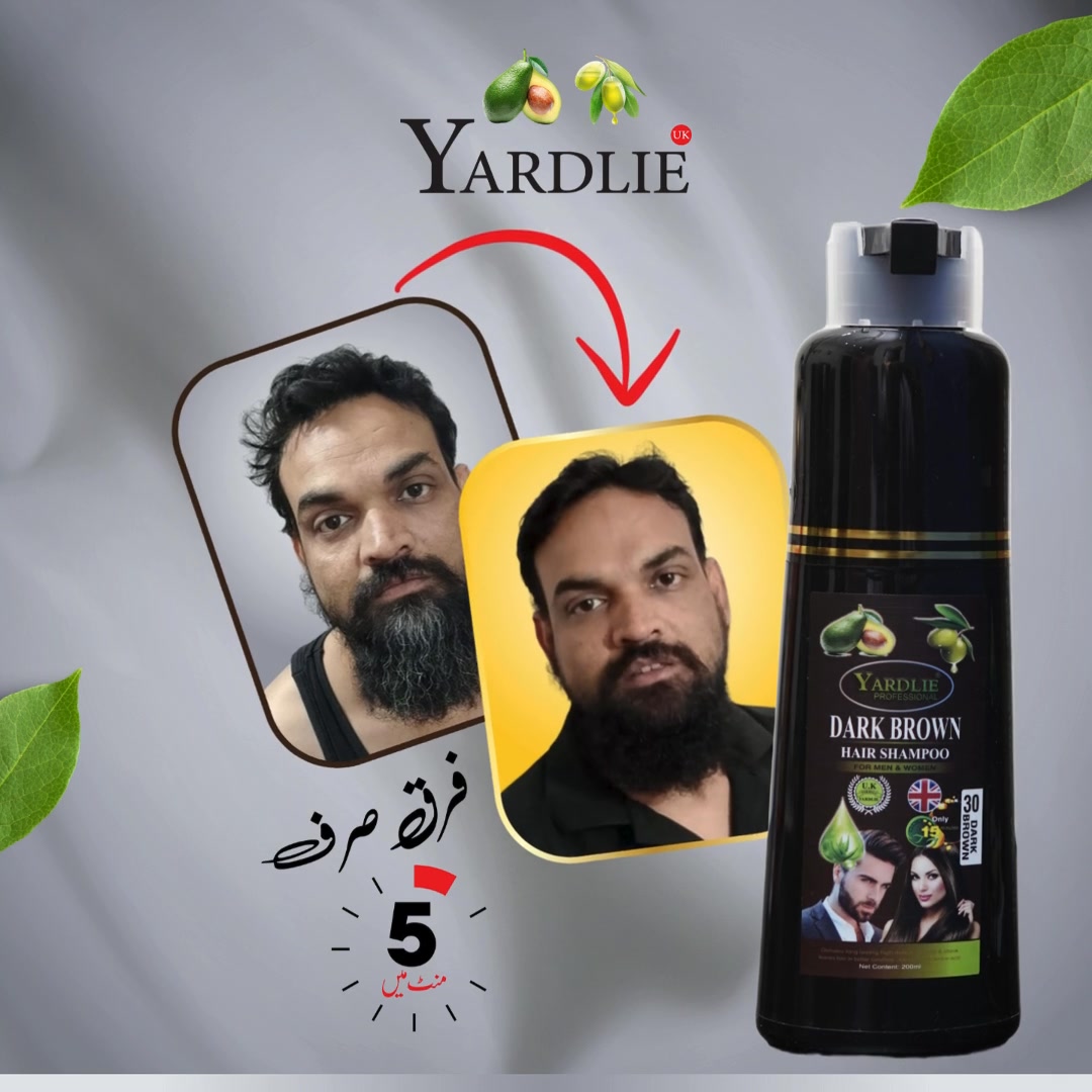 Yardlie Natural Black Hair Color Shampoo UK Based Formula