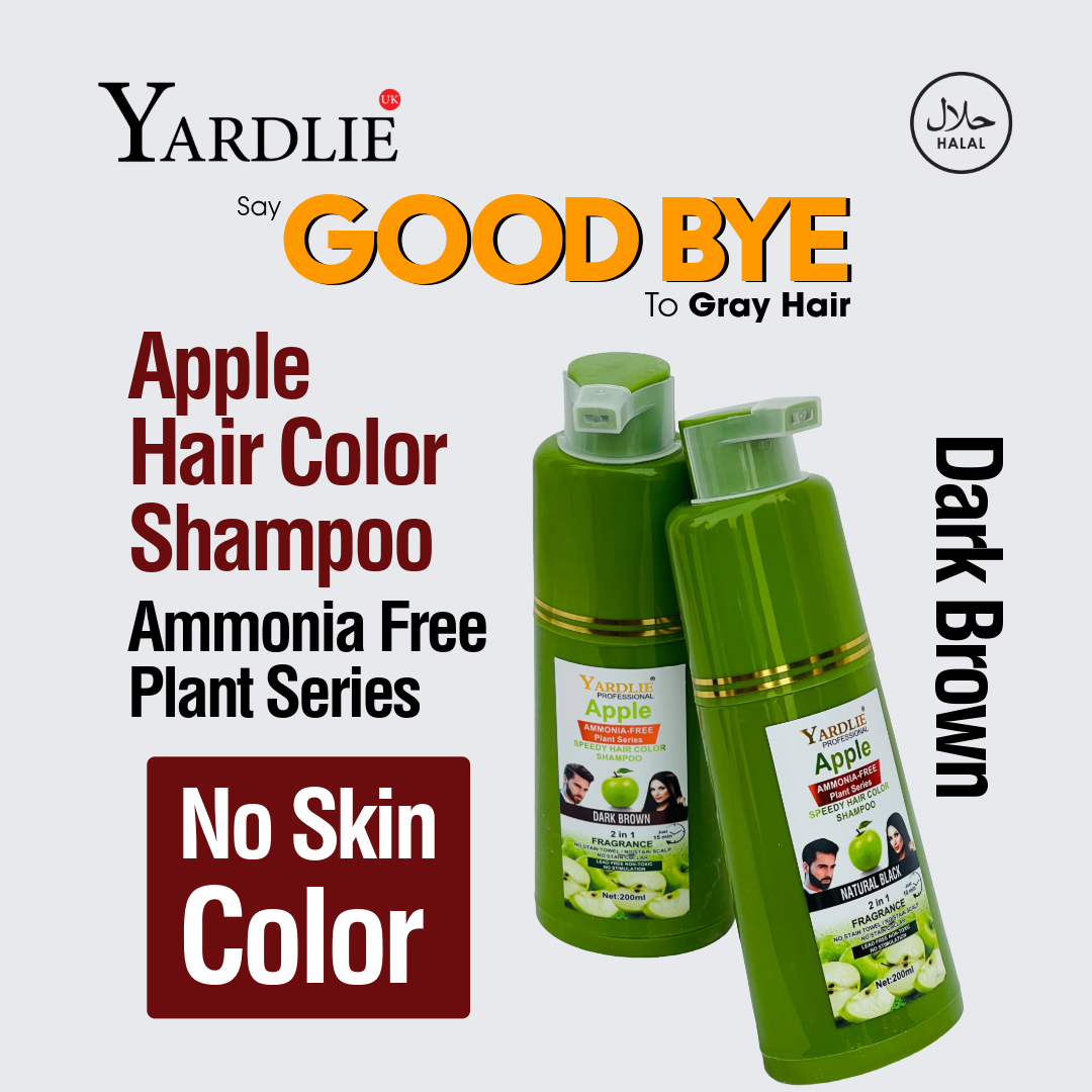 Yardlie Apple Dark Brown Hair Color Shampoo Uk Based