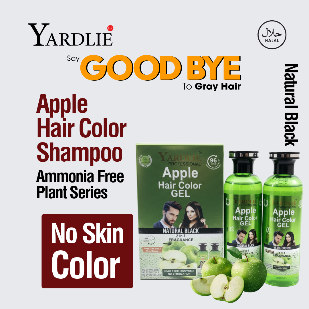 Yardlie Apple Natural Black Hair Color Shampoo Uk Based