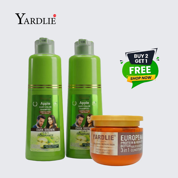 1 Black 1 Brown Shampoo Hair Mask