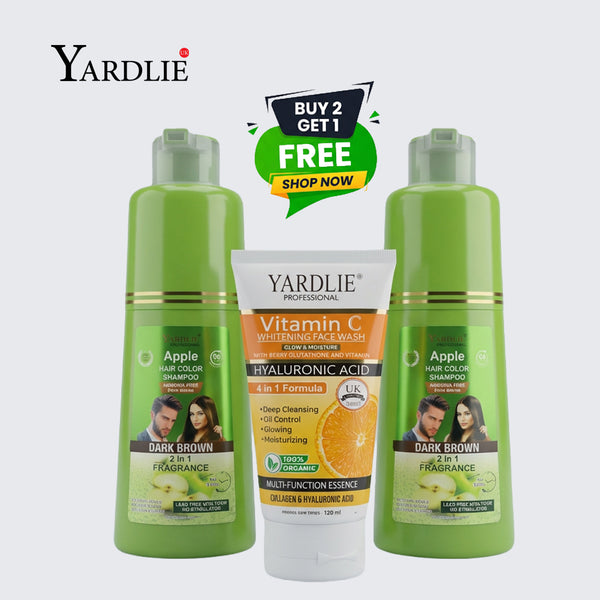 1 Black 1 Brown Shampoo 1 Fice FaceWash