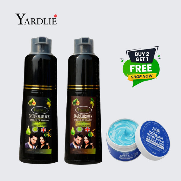1 Black 1 Brown Shampoo 1 H&F Cream
