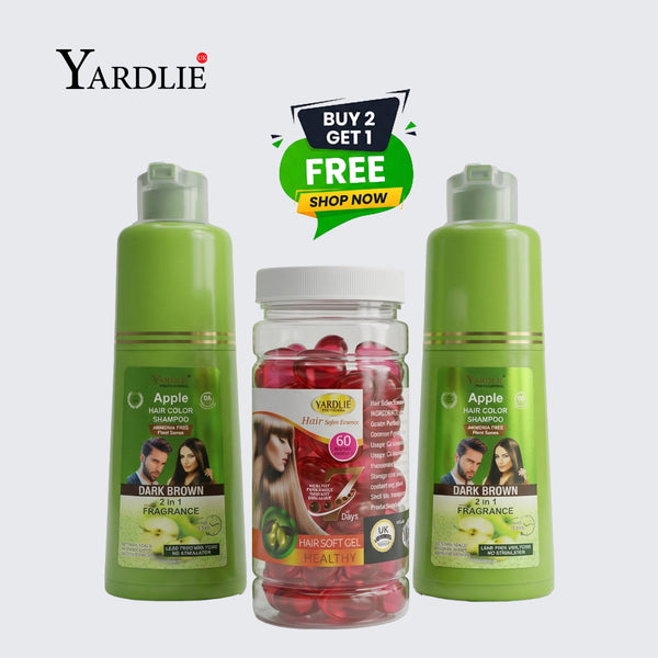 1 Black 1 Brown Shampoo Hair Vitamin Capsules