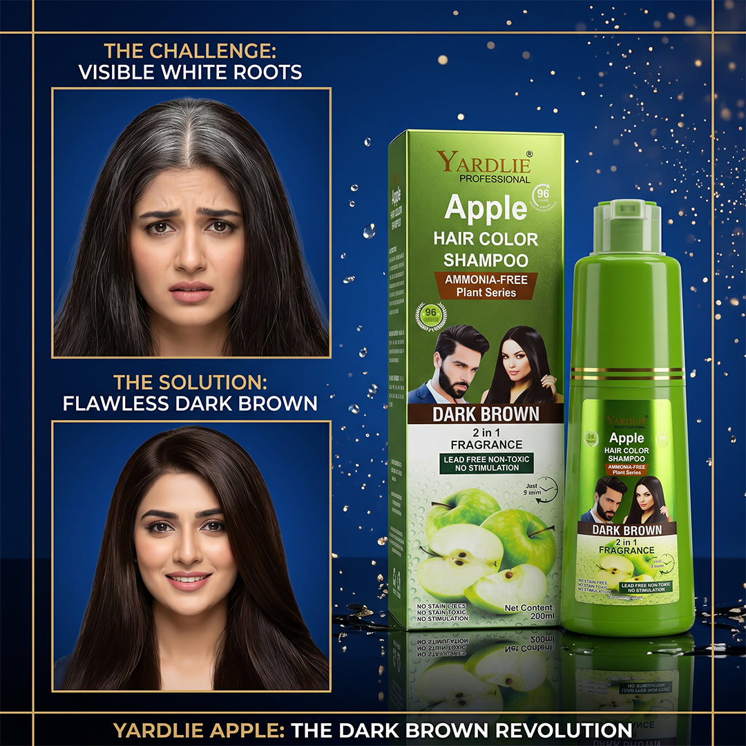 Yardlie Apple Natural Black Hair Color Shampoo Uk Based 500ml