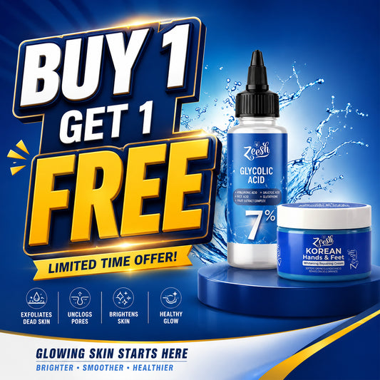 Zeesh 7% Glycolic Acid Whitening & Repair Bundle for Hands, Feet & Underarms