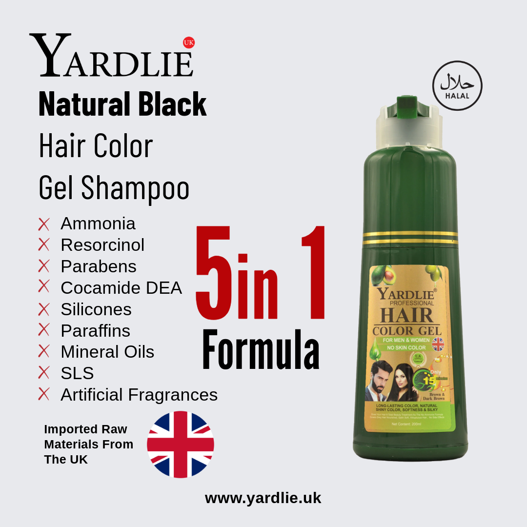 Yardlie Premium Hair Color Gel Shampoo UK Based Formula