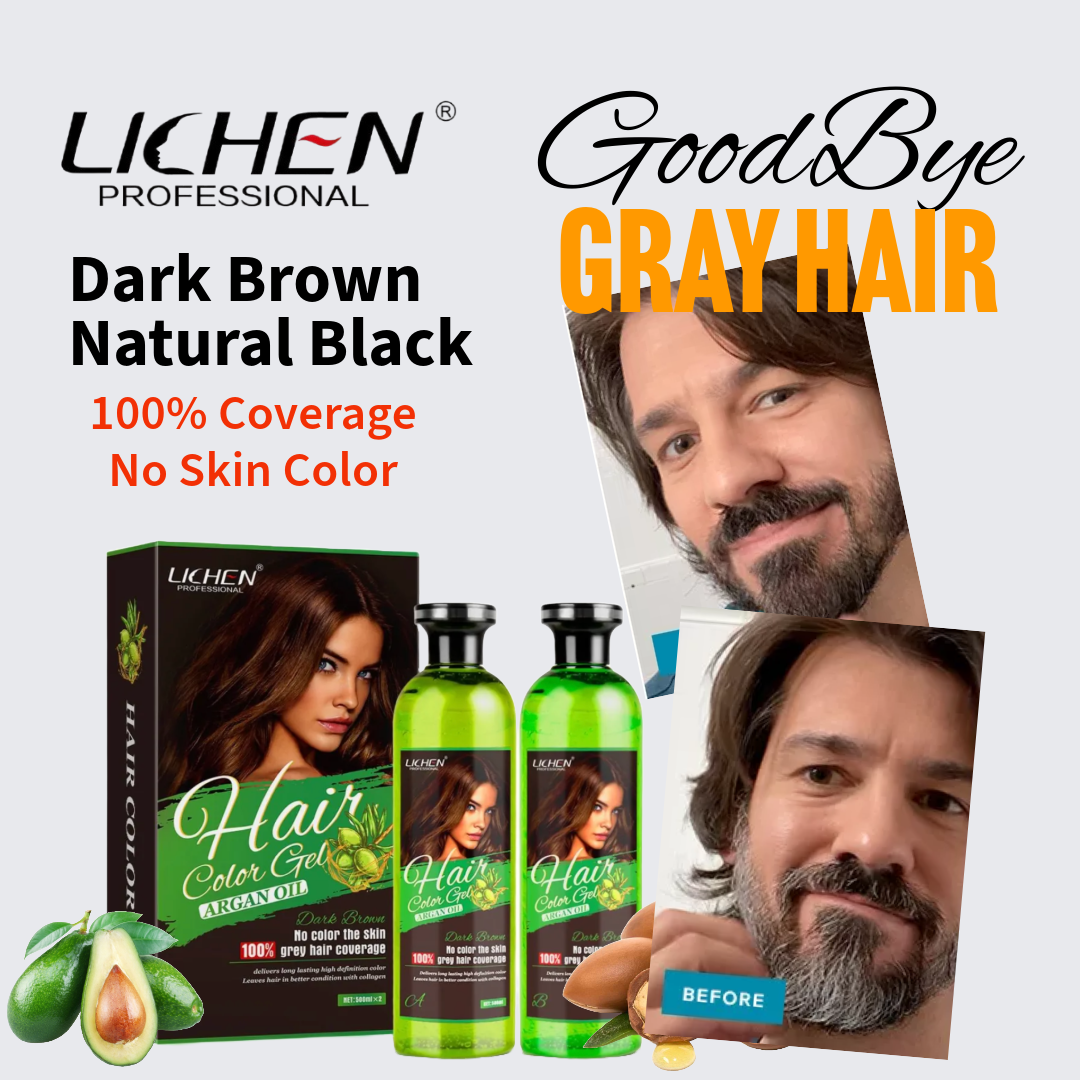 Premium Hair Color Gel Shampoo(Argan Oil)