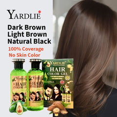 Yardlie Hair Color Gel Natural Black & Dark Brown Mixing Gel