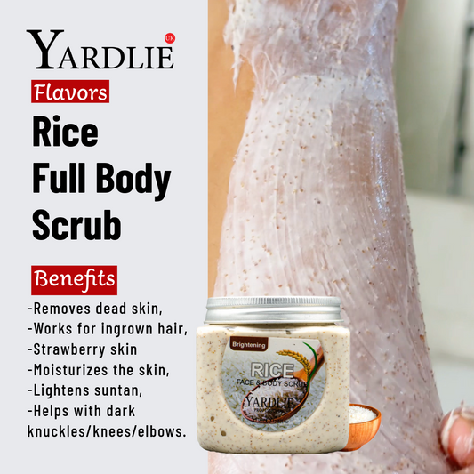 Full Body Rice Scrub YardlieUK Based Formula 325ML Offers