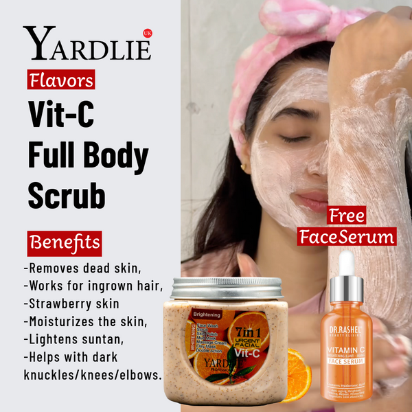 Vit-C Scrub 325ML With Free Face Serum