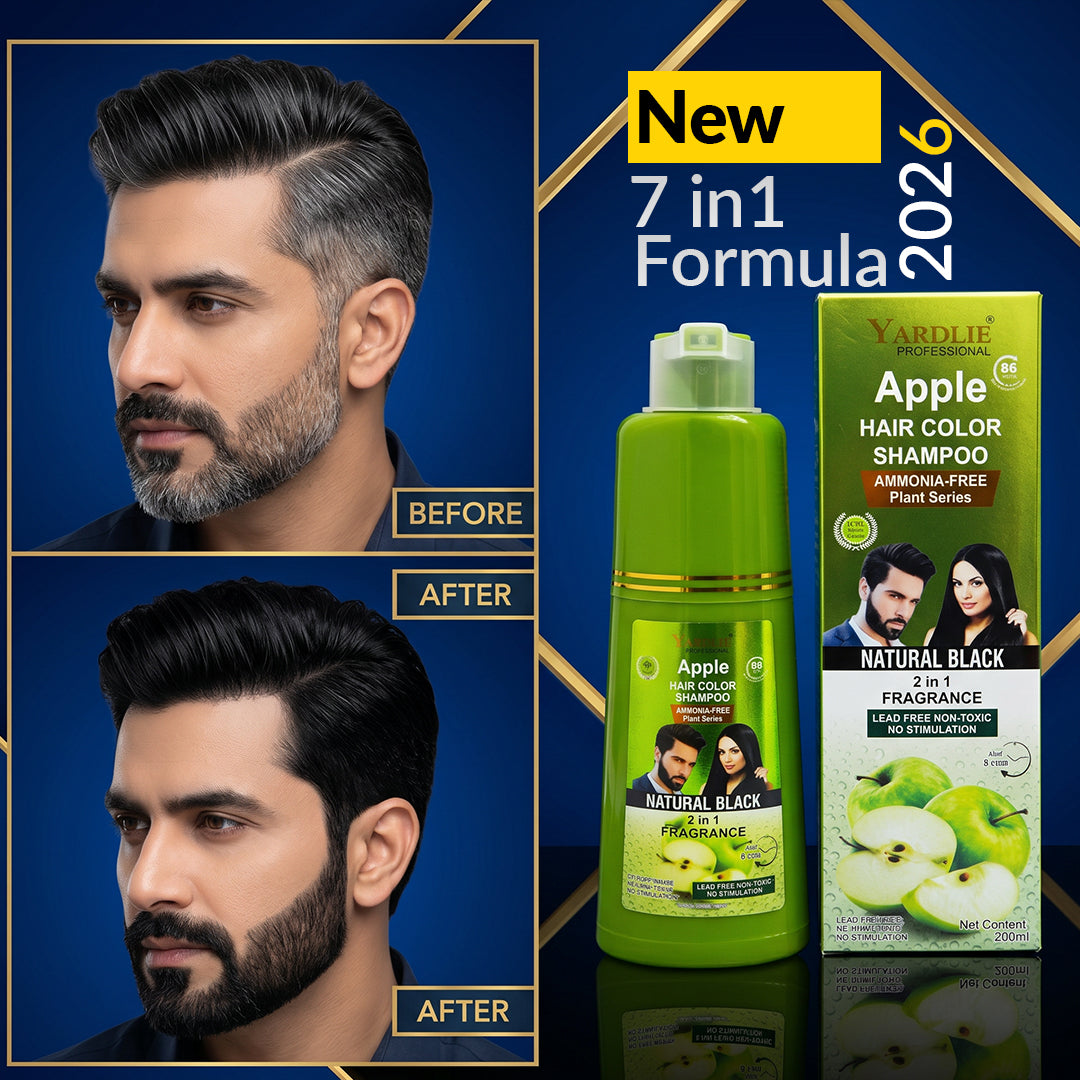 Yardlie Apple Natural Black Hair Color Shampoo Uk Based 500ml